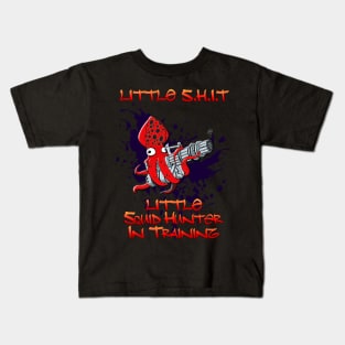 Little S.H.I.T Squid Hunter in Training Kids T-Shirt